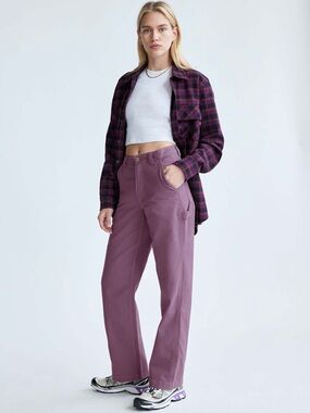 TNA Purple High-Waist Pants